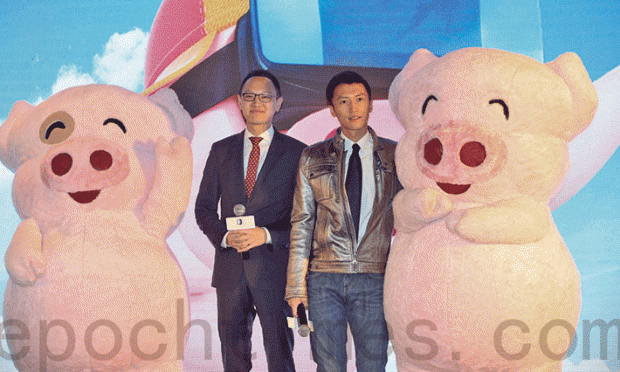 지난달 25일 홍콩 디지털도메인은 가수 겸 배우 셰팅펑(謝霆鋒, 오른쪽)세운 영화 작업사 PO자오팅의 지분 85%를 1억 3천5백만 홍콩달러에 인수했다고 밝혔다. 왼쪽은 디지털도메인 행정총재 셰안(謝安). | 에포크타임스 DB