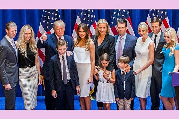 트럼프 미국 대통령의 가족사진. | Christopher Gregory/Getty Images