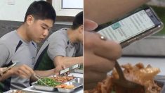 식사 시간에 ‘스마트폰’ 보며 밥 먹는 요즘 군대 풍경 (영상)