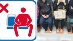 인천 지하철에 ‘쩍벌과 다리 꼬기’ 막아주는 발바닥 스티커가 등장했다