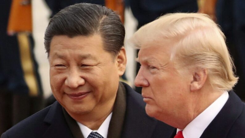 기사와 직접 관련 없는 사진. 도널드 트럼프 미국 대통령(오른쪽)과 시진핑 중국 공산당 총서기(왼쪽) | AP=연합뉴스