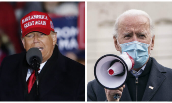 도널드 트럼프 대통령(왼쪽)과 조 바이든 후보 | Kamil Krzaczynski/Getty Images; Drew Angerer/Getty Images
