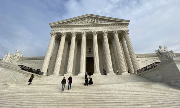 The US Supreme Court is pictured on February 1, 2020 in Washington, DC. (Photo by Daniel SLIM / AFP) (Photo by DANIEL SLIM/AFP via Getty Images)