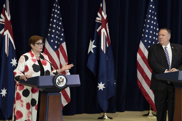 미국과 호주 외교·국방 2+2 장관 회담. | 연합