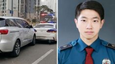 역주행 차량을 순찰차로 막아세워 의식불명 운전자 목숨 구한 청년 경찰