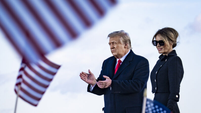 도널드 트럼프 전 미국 대통령과 아내 멜라니아 트럼프 | Pete Marovich - Pool/Getty Images