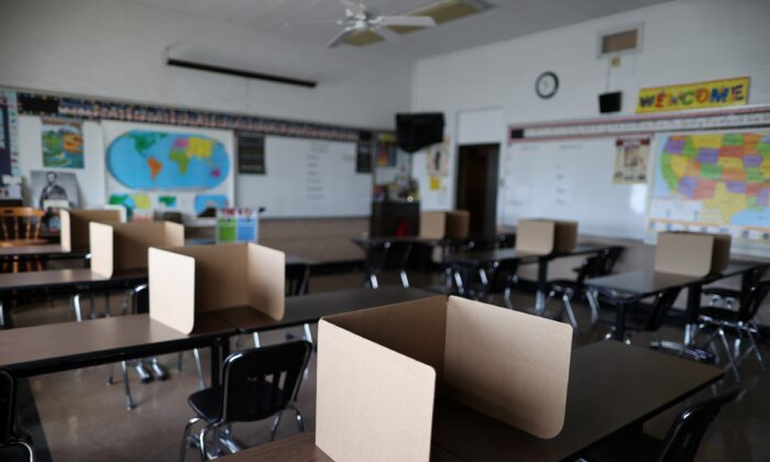 미국 캘리포니아주의 한 학교 교실. 2020.7.14 | Lucy Nicholson/Reuters