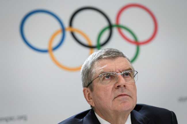 국제올림픽위원회 위원장 토마스 바흐. | AFP 연합뉴스