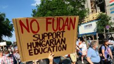 “중국 푸단대 건립 반대” 헝가리 수천명 거리 시위