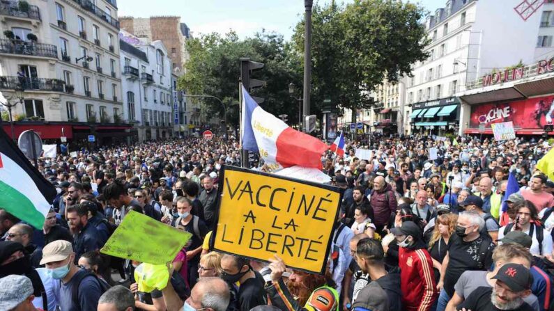 프랑스 백신여권 반대 시위 | 
AFP/연합