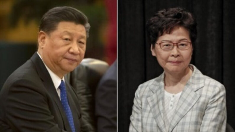 시진핑 중국 국가주석과 캐리 람 홍콩 행정장관 | 연합뉴스