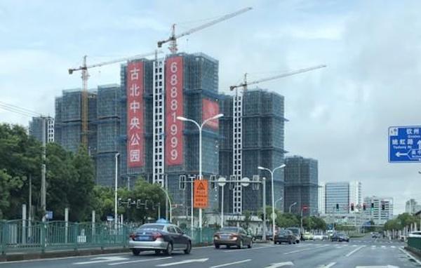 중국 상하이에서 건설 중인 아파트 단지 | 연합뉴스