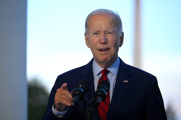 조 바이든 미국 대통령이 1일 백악관에서 알카에다 수장 제거 작전에 대해 발언하고 있다. | Jim Watson-Pool/Getty Images