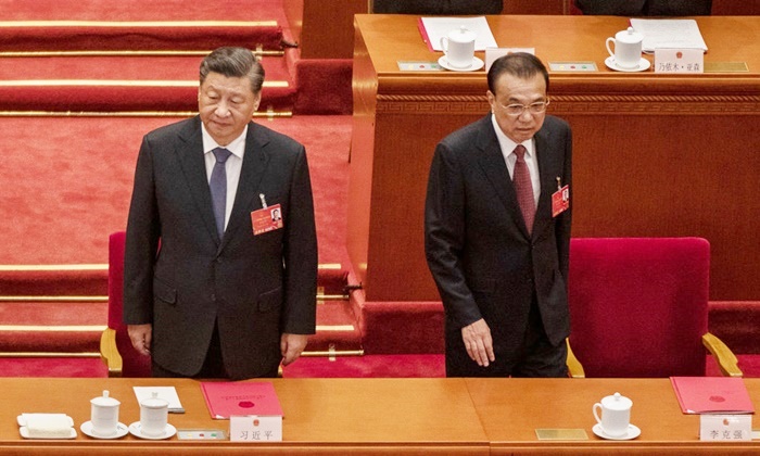 시진핑(習近平) 중국 국가주석과 리커창(李克强) 총리가 지난 3월 11일 중국 베이징에서 전국인민대표대회 폐막식에 참석하고 있다. | Kevin Frayer/Getty Images