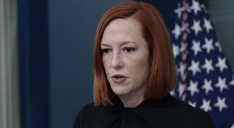 젠 사키 전 미국 백악관 대변인. 현재 MSNBC로 이직해 방송 진행자로 활동 중이다. | Anna Moneymaker/Getty Images