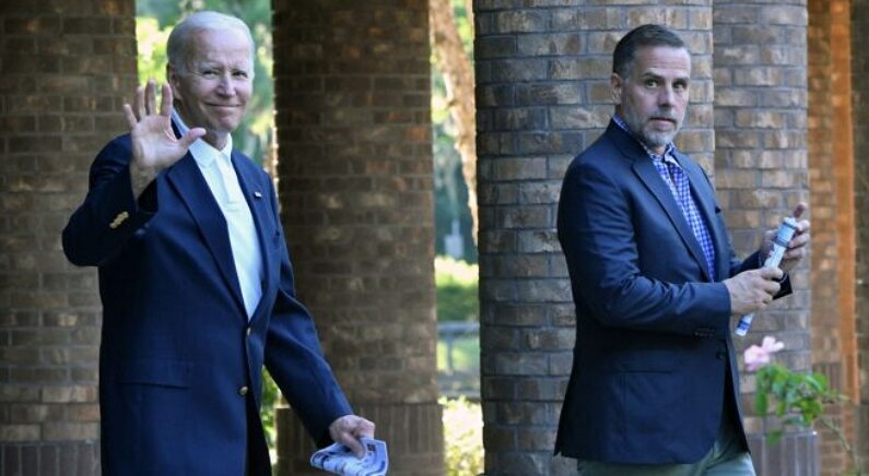 바이든 대통령과 아들 헌터 바이든 / Nicholas Kamm/AFP via Getty Images/연합뉴스