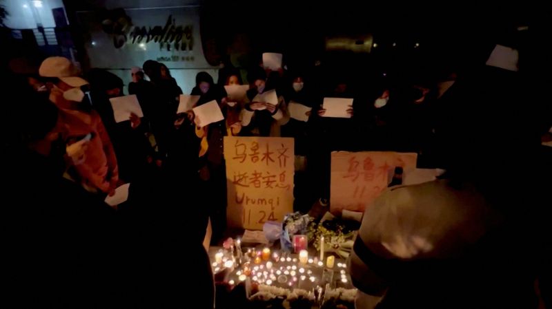 "법치와 자유 원한다" 中 50개 대학서 시위...‘톈안먼' 이후 최대