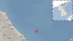 강원 동해시 북동쪽 해역서 일주일만에 또 지진…규모 2.3