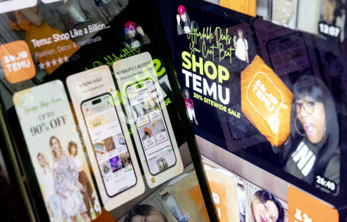 중국산 초저가 쇼핑몰 앱 '티무(Temu)'. 올해 1월부터 4월초까지 미국 앱스토어 다운로드 1위를 기록했다. | AFP/연합뉴스