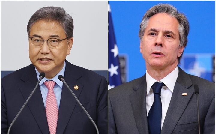 박진 외교부 장관(왼쪽)과 토니 블링컨 미국 국무부 장관(오른쪽) | 연합뉴스