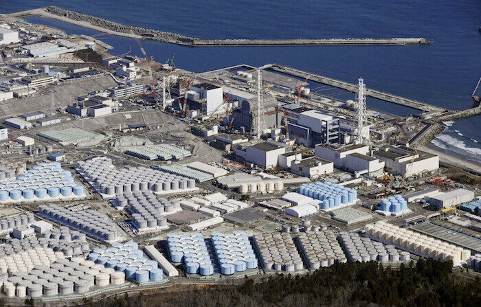 후쿠시마 제1원자력발전소 처리수 저장탱크. | 교토통신/로이터/연합
