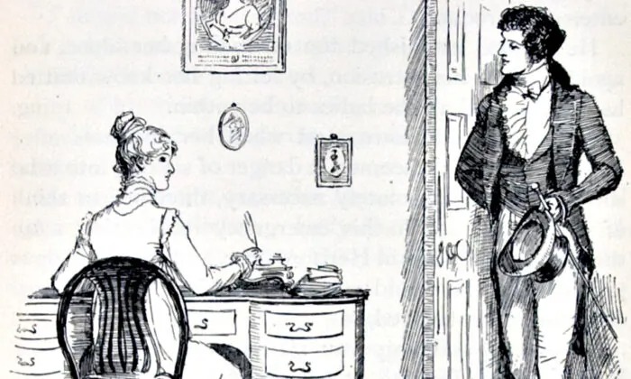 19세기 영국에서 출판된 오만과 편견에 삽입된 삽화｜퍼블릭 도메인(Public Domain)