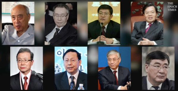 역대 주한 중국대사들. 윗줄 왼쪽부터 장팅옌(1대), 우다웨이(2대), 리빈(3대), 닝푸쿠이(4대),  아랫줄 왼쪽부터 청융화(5대), 장신썬(6대), 추궈훙(7대), 싱하이밍(8대) | 에포크TV 캡처