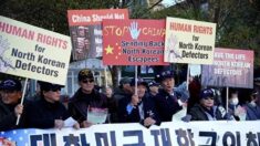 韓 인권단체들, 유엔본부 앞에서 ‘中 탈북자 강제북송’ 중단 촉구