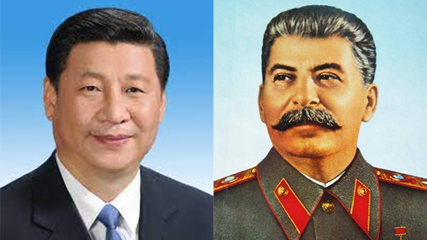 시진핑 중국 공산당 총서기(좌), 스탈린 소련공산당 서기장(우). | 인터넷 사진, 에포크타임스 편집, 
