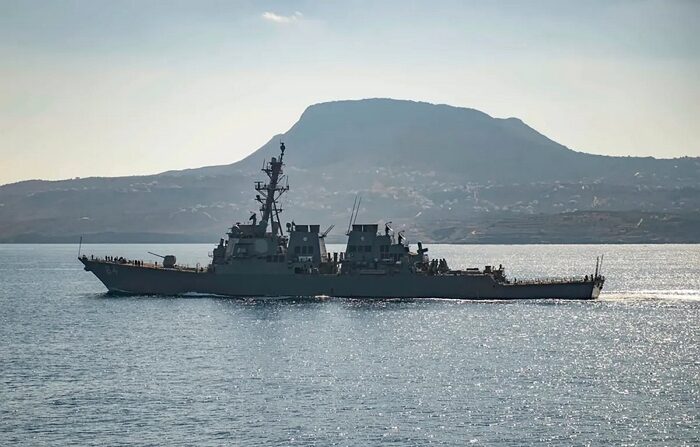 미 해군 구축함 '카니'호｜Petty Officer 3rd Class Bill Dodge/U.S. Navy via AP/연합뉴스