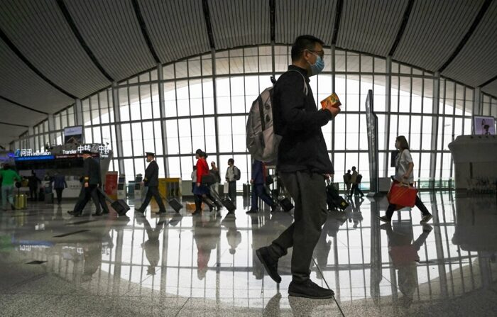 2023년 4월 28일 중국의 베이징 다싱 국제공항에서 촬영된 사진 | Jade Gao/AFP via Getty Images/연합뉴스