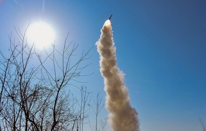 기사의 이해를 돕는 자료 사진. 북한의 순항미사일 발사 장면｜연합뉴스