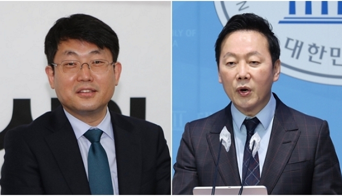 국민의힘 도태우 후보(왼쪽)와 더불어민주당 정봉주 전 의원｜연합뉴스