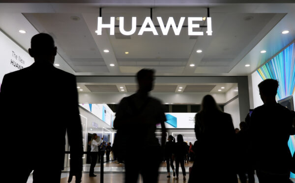 The Huawei logo is pictured at the IFA consumer tech fair in Berlin, Germany, Sep. 6, 2019. (Hannibal Hanschke/Reuters)