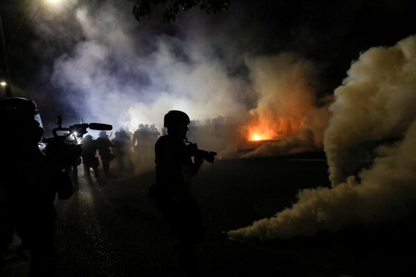 police tear gas